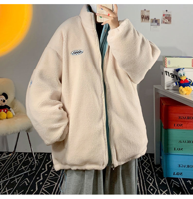 Winter Plus Ultra-thin Student Double-sided Acrylic Coat Lambswool Clothes For Women